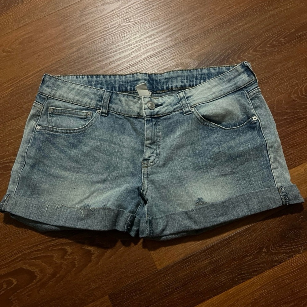 Womens MANGO denim jeans shorts 8